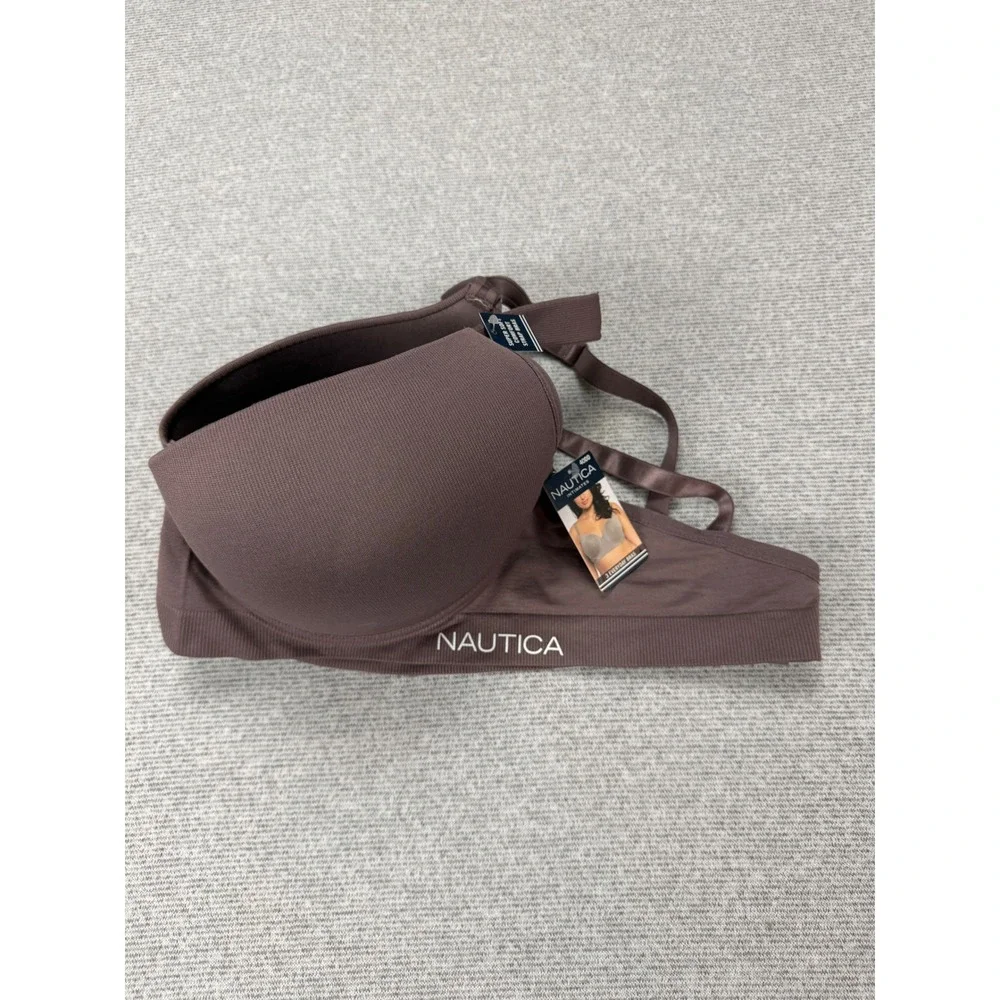 Nautica Intimates Womens 40DD Everyday T-Shirt Bra Mauve Underwire MSRP $58‎